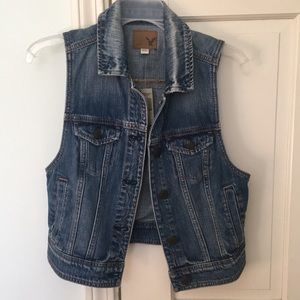American Eagle Denim Vest